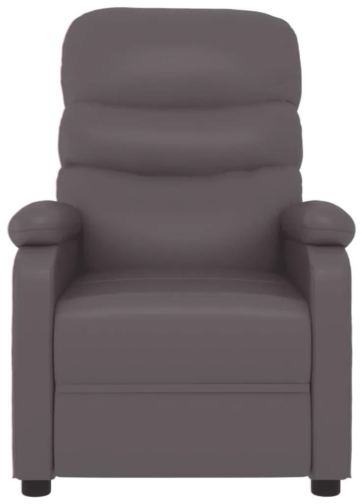Cadeira de massagens couro artificial cinzento