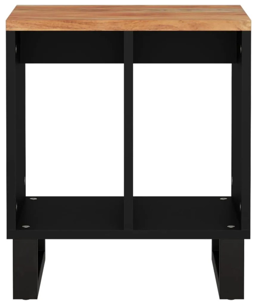 Mesa de apoio 40x31x46 cm acácia maciça/derivados de madeira