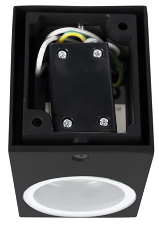 Conjunto de 2 Apliques Modernos Preto IP44 - Baleno