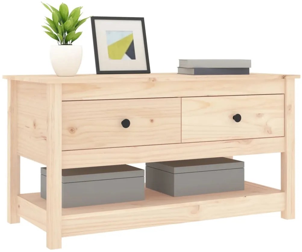 Mesa de centro 102x49x55 cm pinho maciço