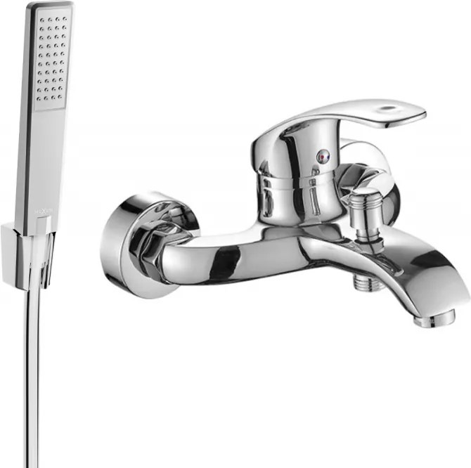 Mexen Fabia R72 bateria de banheira com conjunto de chuveiro, cromado - 74653R72-00