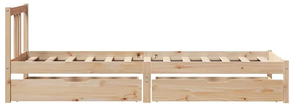 Cama sem colchão 90x190 cm madeira de pinho maciça