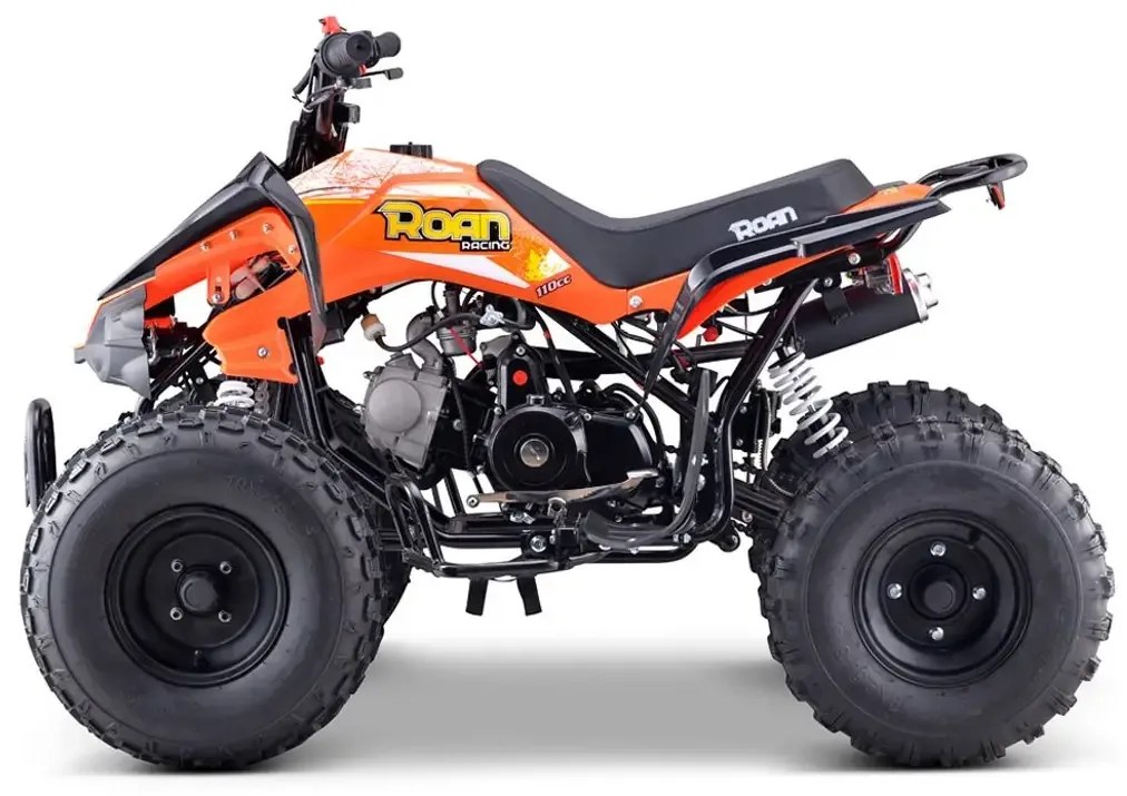 MINI MOTO 4 GASOLINA PARA CRIANÇAS 110cc PANTERA R8 automático com marcha atrás Laranja
