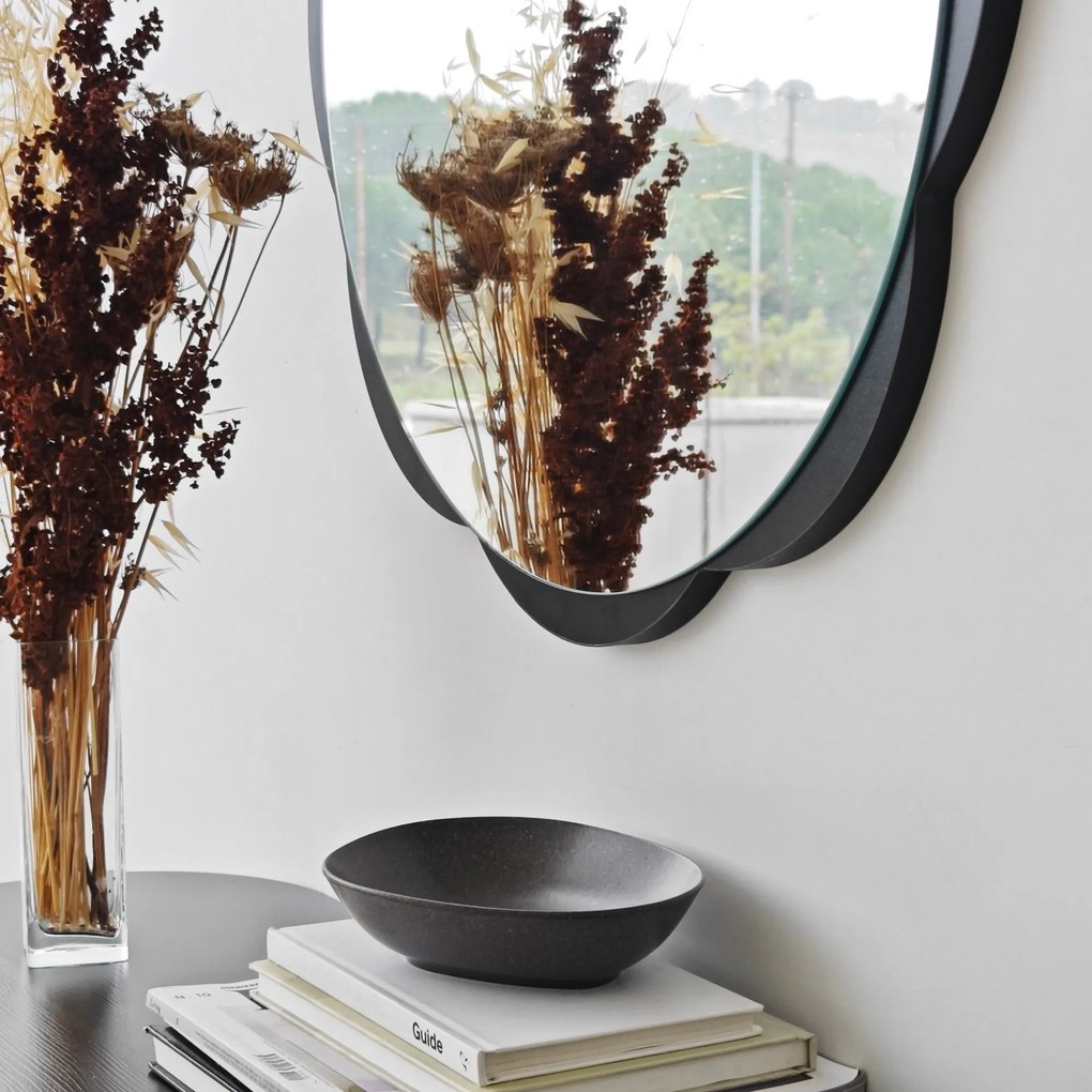 Espelho Fiore – Preto – 65 cm x 65 cm