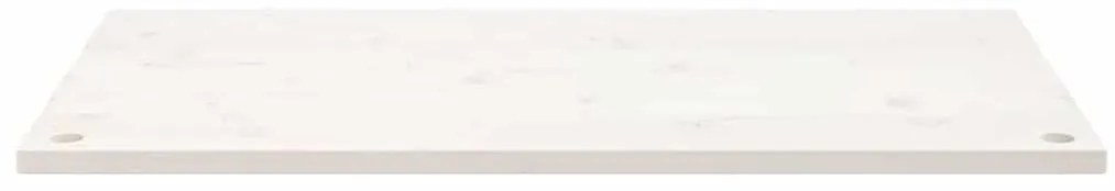 Tampo de secretária 110x60x2,5 cm pinho maciço branco