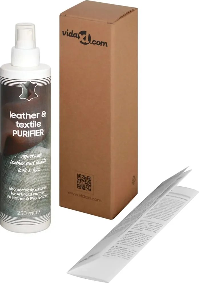 vidaXL Purificador de couro e tecido 250 ml