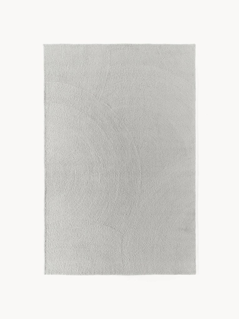 Tapete em lã artesanal de pelo curto Eleni