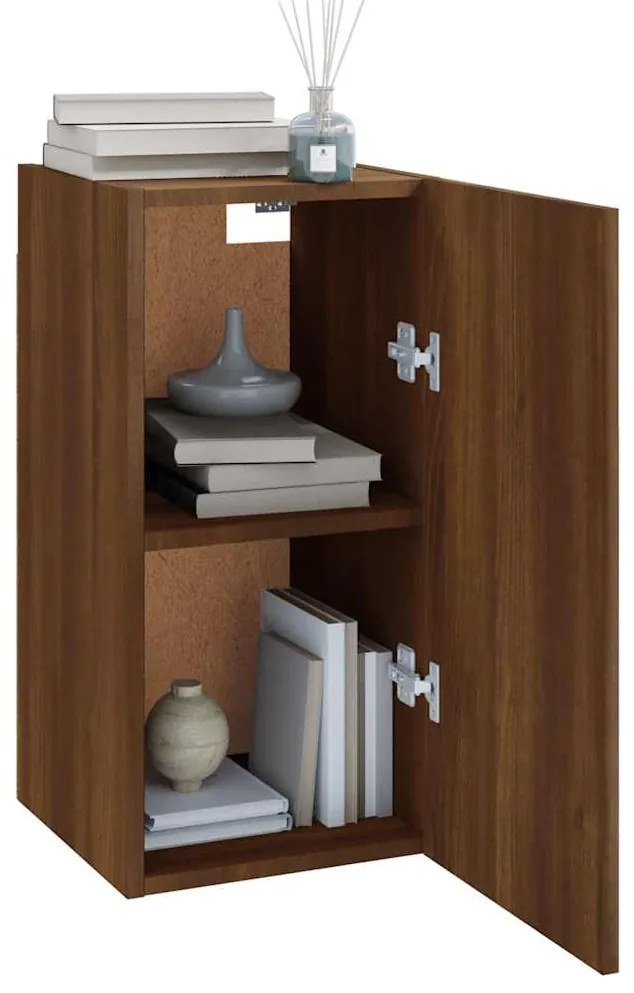 Móveis de TV 2 pcs 30,5x30x60 cm madeira cor carvalho castanho
