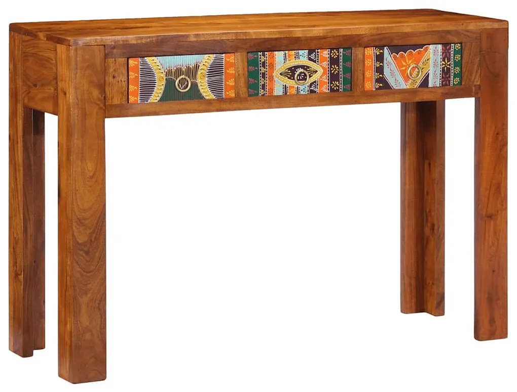 Mesa consola 110x35x75 cm madeira de acácia maciça