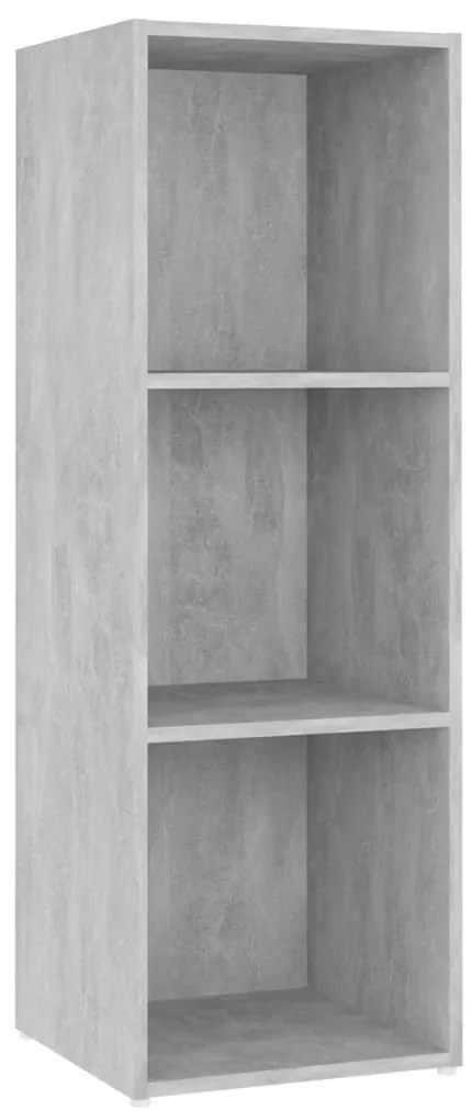 Móveis de TV 4 pcs 107x35x37 cm contraplacado cinzento cimento