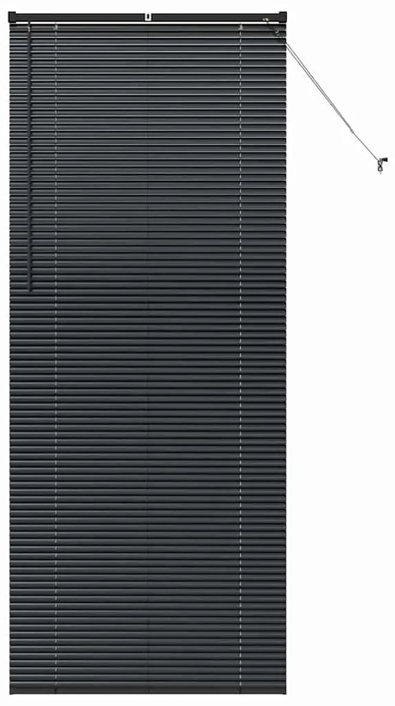 Persiana de Janela com cortinas Outros Manual Preto 90 x 220 cm Alumín