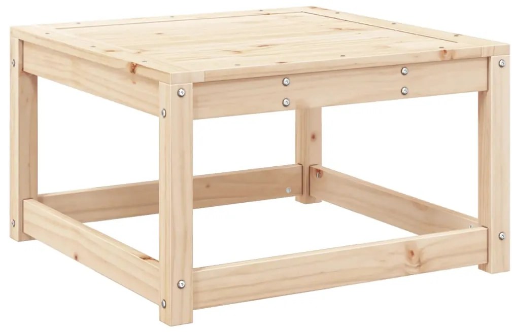 3 pcs conjunto sofás de jardim madeira de pinho maciça