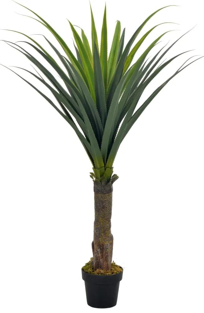 280184 vidaXL Planta yucca artificial com vaso 145 cm verde
