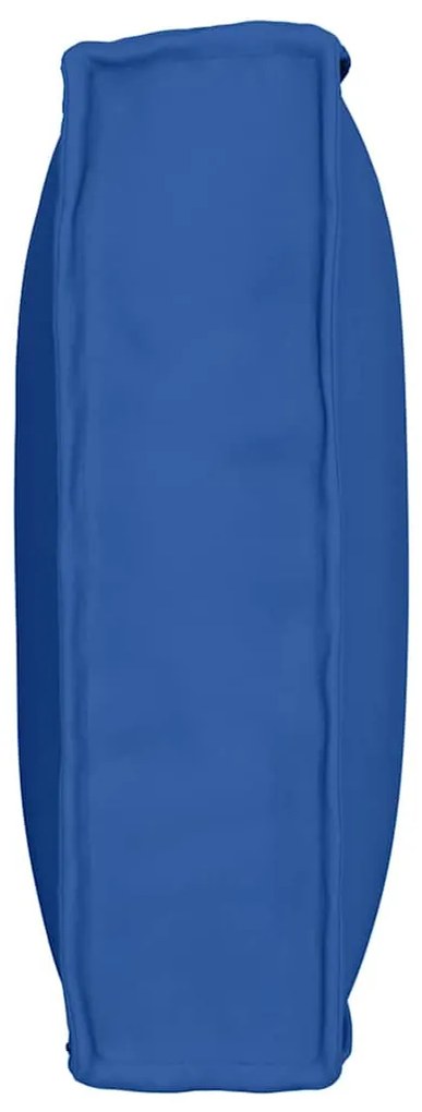 Almofada de palete para encosto azul royal 80x40x12 cm, feita de tecid
