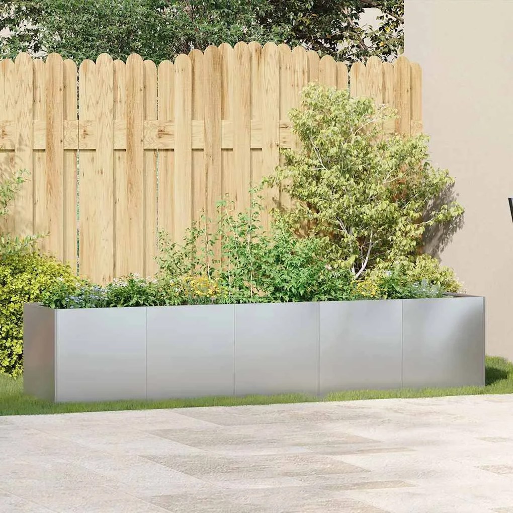 Planter 200x40x40 cm aço galvanizado