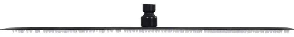 Cabeça de chuveiro redonda 50 cm aço inoxidável preto
