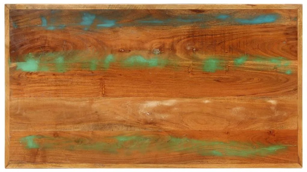 Mesa de centro 100x55x45 cm madeira recuperada maciça