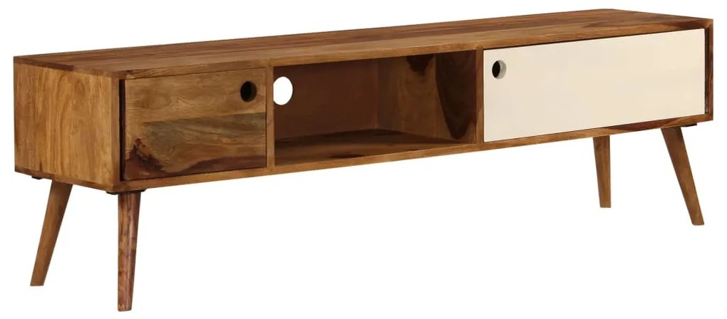 Móvel de TV 140x30x40 cm madeira de acácia maciça