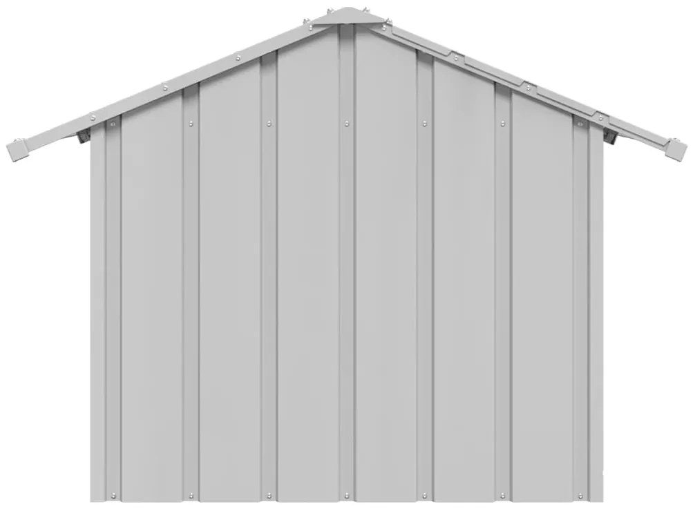 Casota para cães com telhado 85x107x81 cm aço galvanizado
