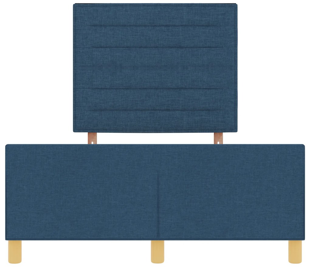 Cama vidaXL Azul 120x200 cm Tecido