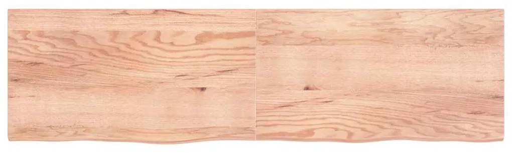 Prateleira de parede 220x60x(2-4) cm carvalho tratado castanho