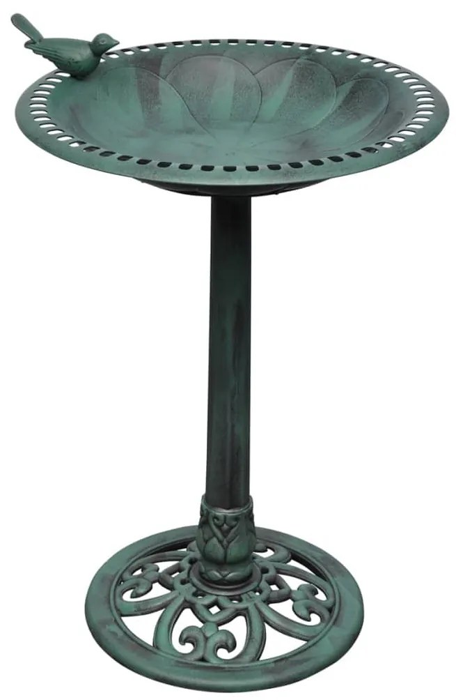 40541 vidaXL Banheira para pássaros com pássaro decorativo