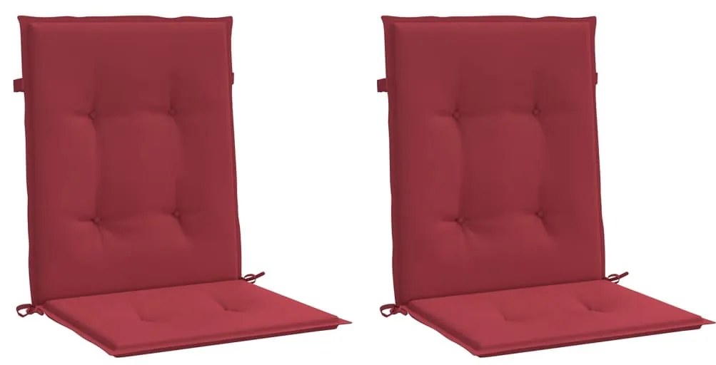 Almofadões lombares cadeiras jardim 2pcs oxford vermelho tinto