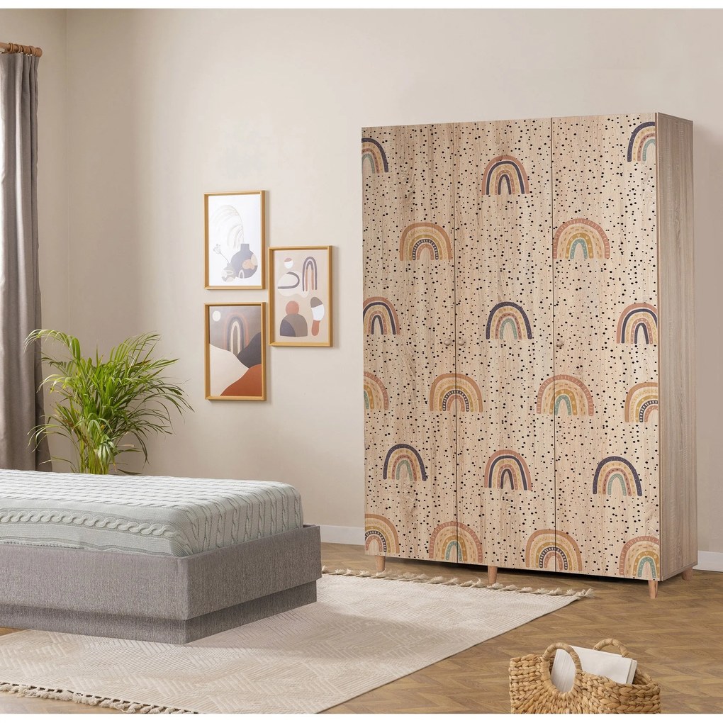Guarda-roupa Lena – Sonomo – 135 cm x 192 cm x 52 cm