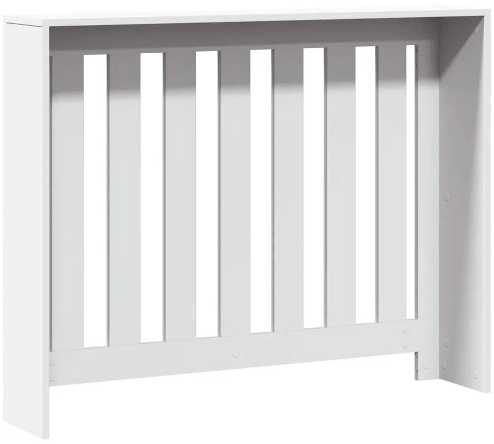 Cobertura de radiador 104x20x82 cm derivados de madeira branco