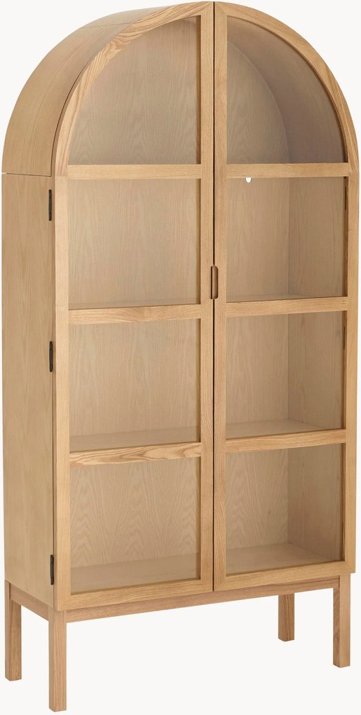 Vitrine em madeira de freixo Vault