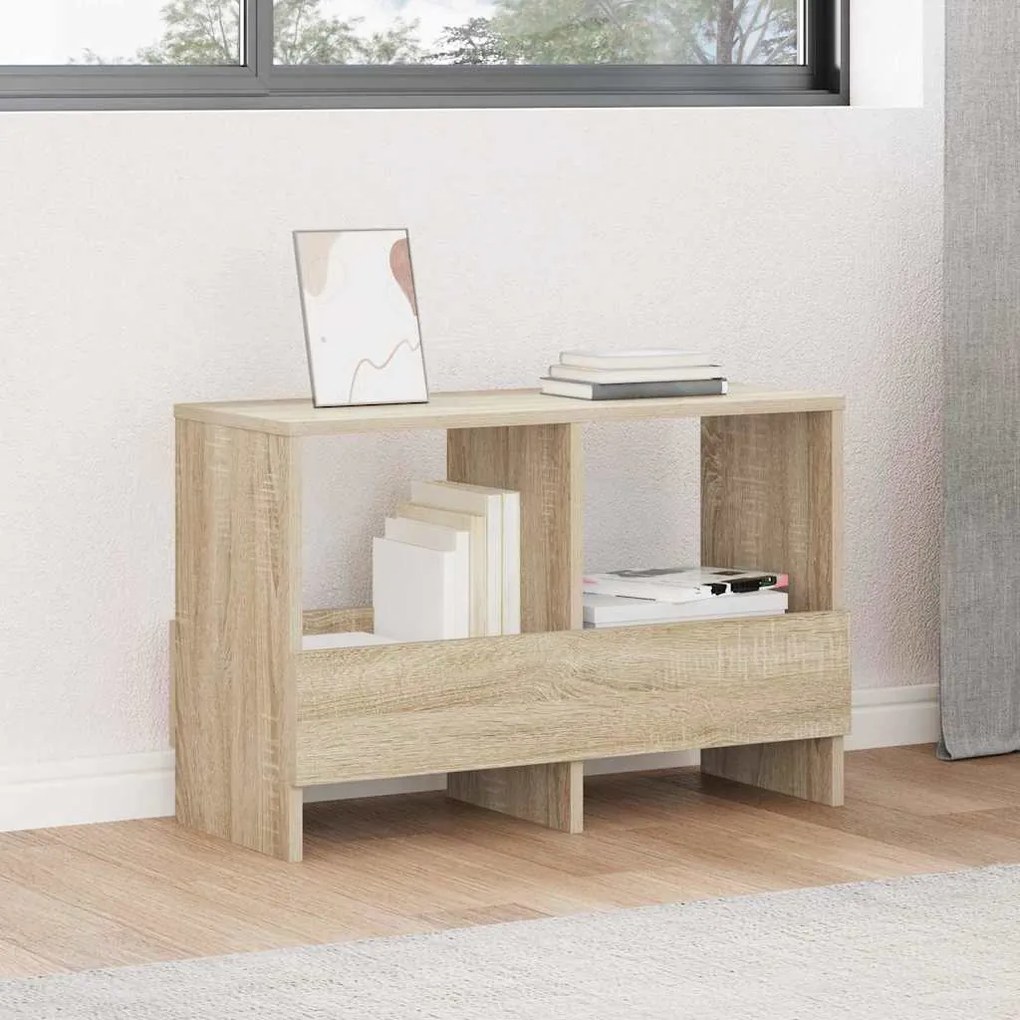 vidaXL Estante de Revistas Carvalho Sonoma 68,5 x 30 x 45 cm
