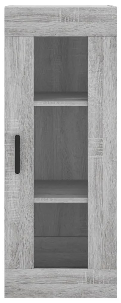 Armário de parede 34,5x34x90 cm cinzento sonoma