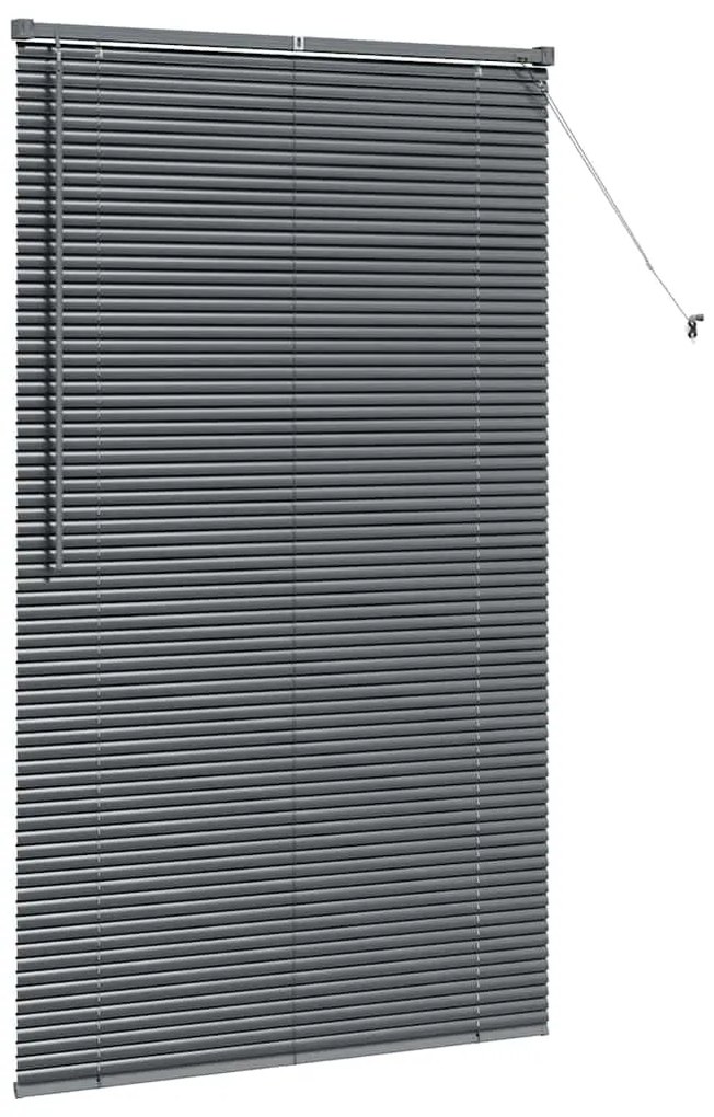 Persiana de Janela Cinzento-escuro 105 x 175 cm Alumínio