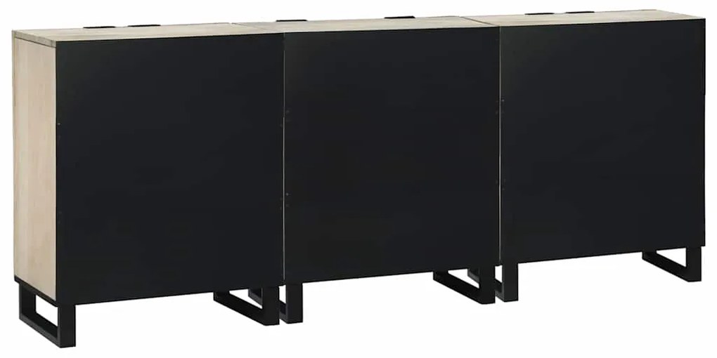 Conjunto de Móveis para Banheiro 3 pcs Branco 180 x 33 x 75 cm