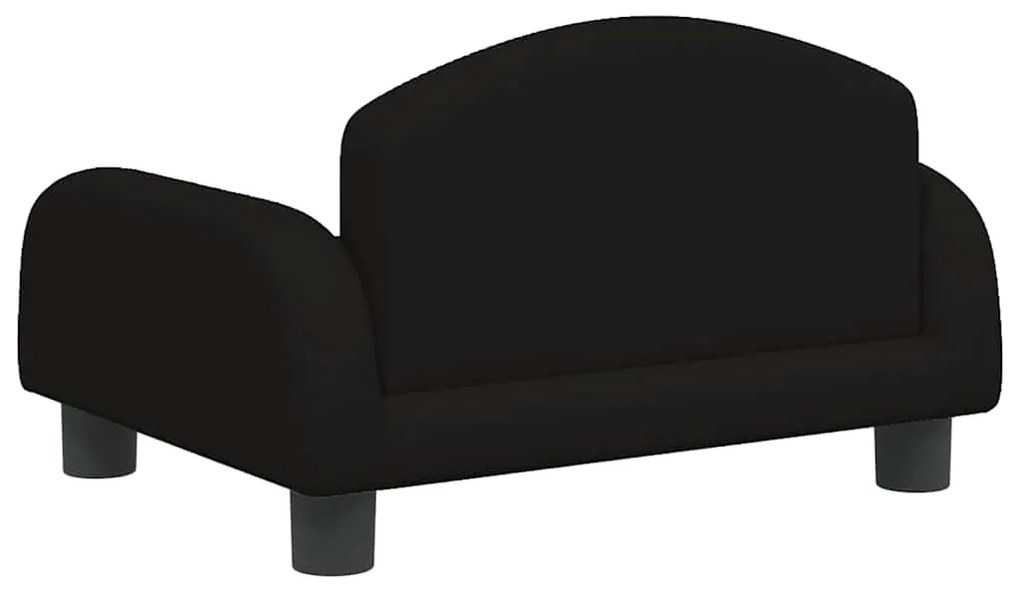 Cama para cães 50x40x30 cm tecido preto