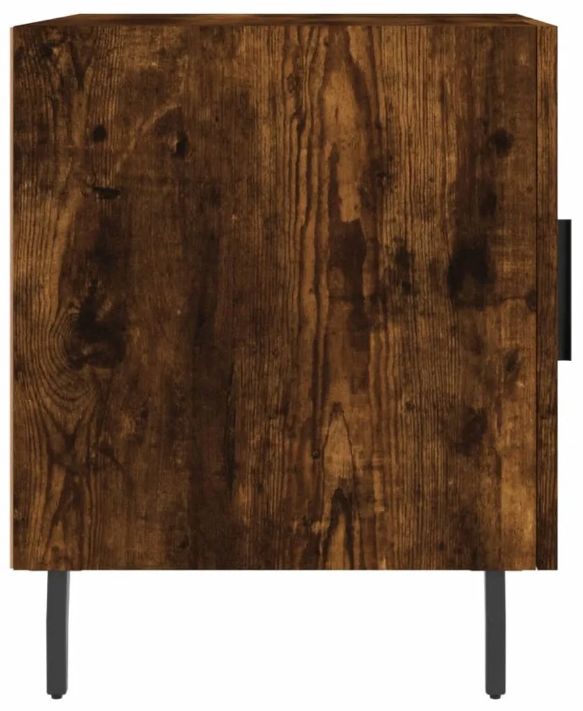 Mesa cabeceira 40x40x50 cm derivados de madeira carvalho fumado