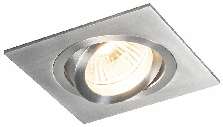 LED Foco embutido inteligente em aço incl. Wi-Fi GU10 inclinável - Lock 1 Moderno