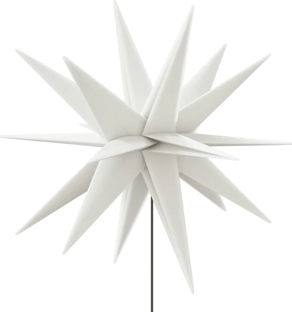 Luz de Natal com estaca LED dobrável 57 cm branco