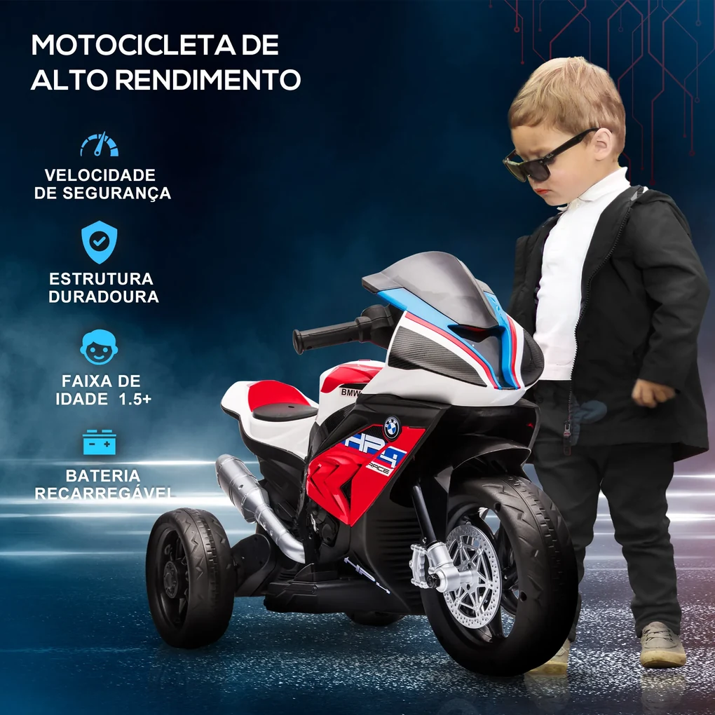 Motocicleta elétrica para crianças Moto Racer ATAA, bateria de 6v O