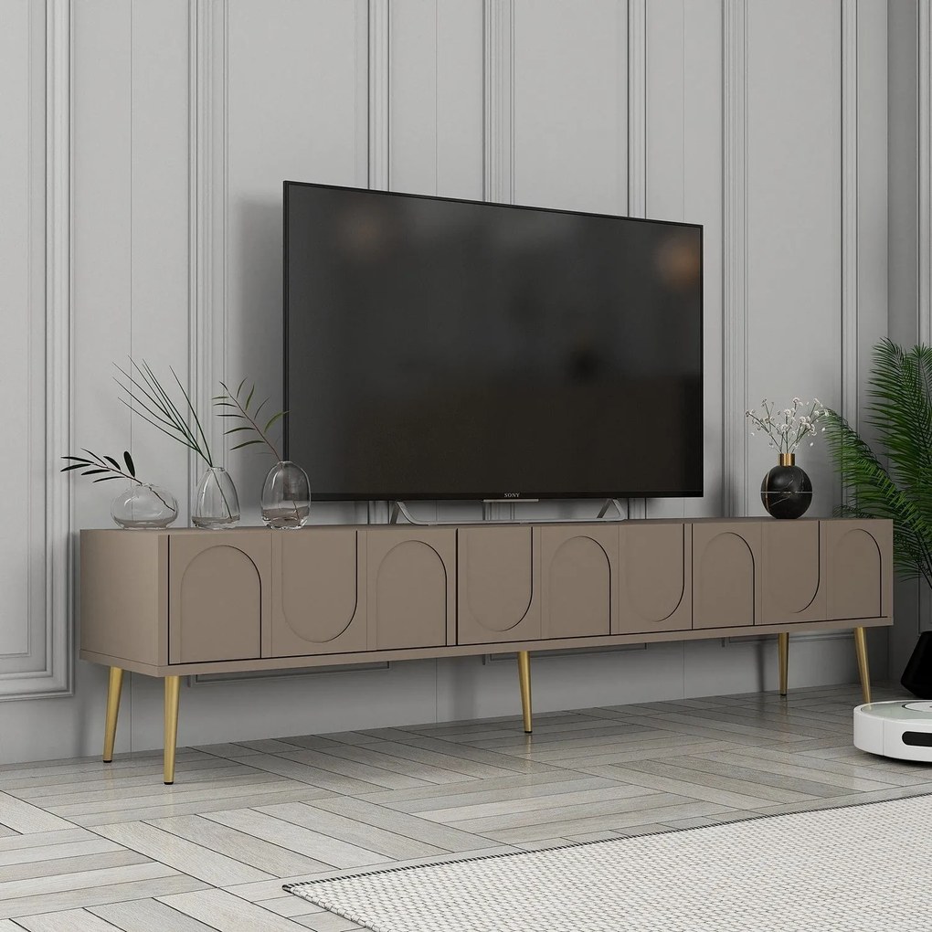 Móvel de TV Lyon – Atlas Gold – 180x43x35 cm