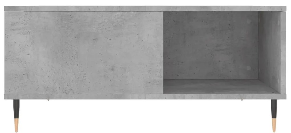 Mesa de centro 80x80x36,5 cm derivados madeira cinzento cimento
