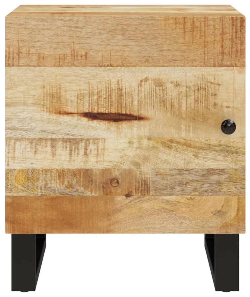 Mesas de cabeceira 2 pcs 40x33x46 cm madeira mangueira maciça