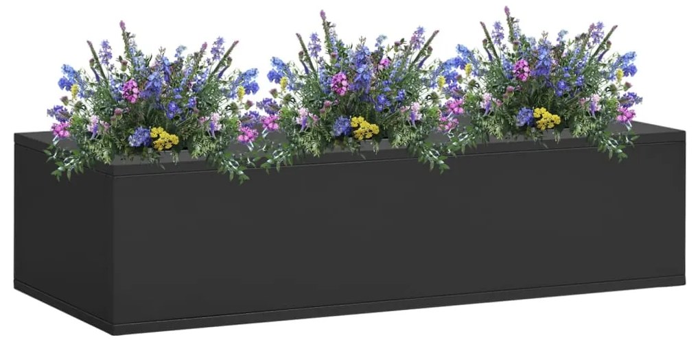 Floreira para escritórios 90x40x23 cm aço antracite