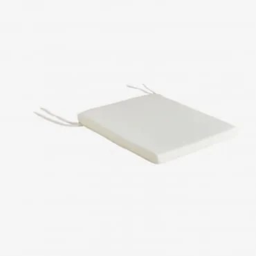 Almofada Quadrada 40x40 Cm Para Cadeira Em Poliéster Elton Gardénia Branco - Sklum