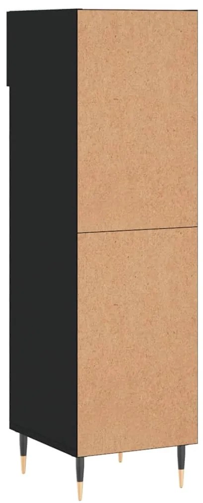 Sapateira 30x35x105 cm derivados de madeira preto