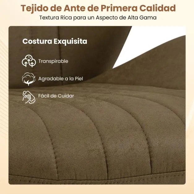 Cadeira de escritório com altura ajustável, braços acolchoados e rodas Capacidade de carga de 150 kg. 68 x 66 x 85-92 cm. Cor: verde-oliva.