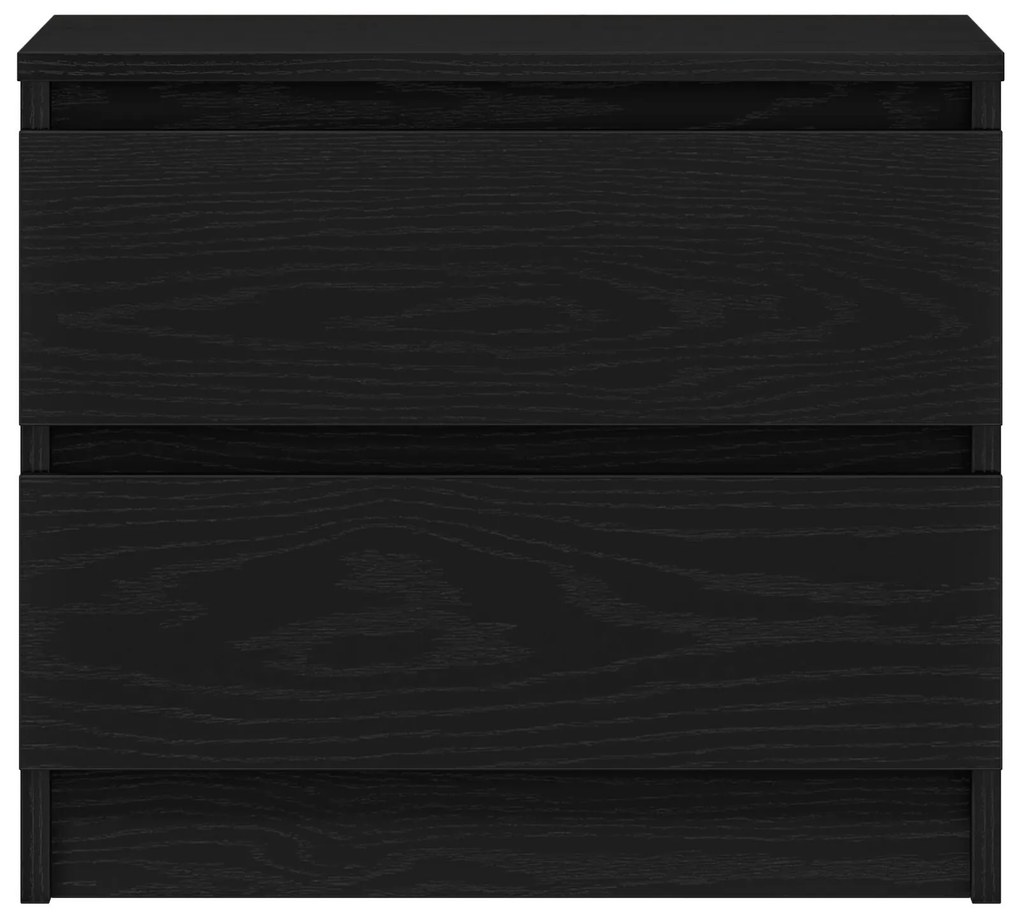 Cabeceira de cama vidaXL Preta em Carvalho 50x40x43,5 cm de Madeira En
