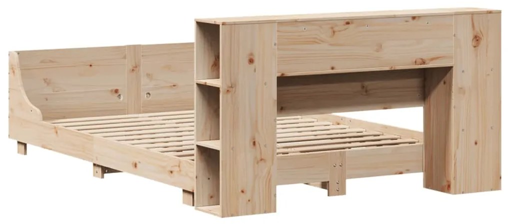 Cama sem colchão 135x190 cm madeira de pinho maciça