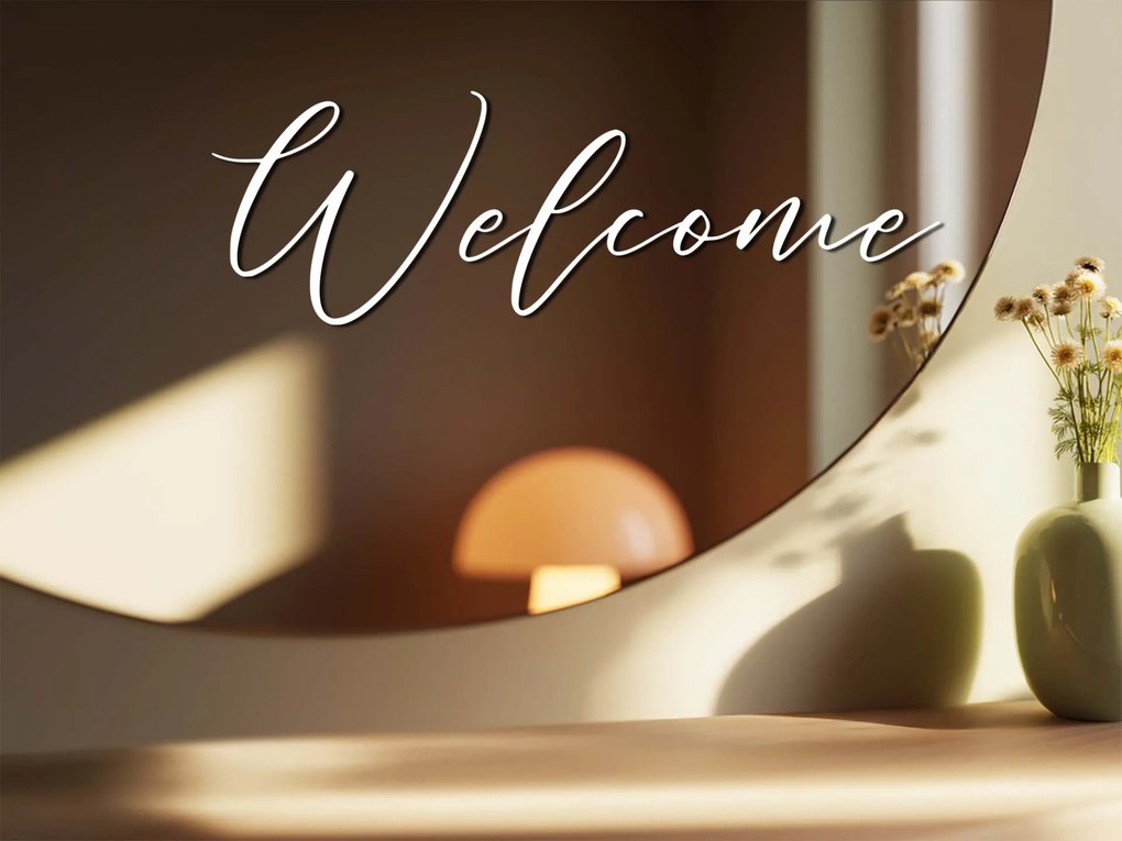 Autocolante para espelho S19 – Welcome