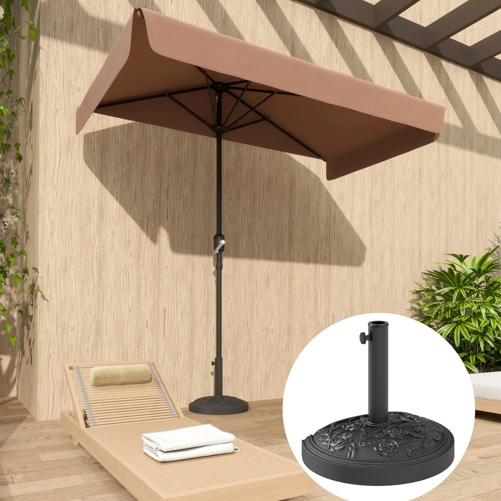 Base para Chapéu de Sol Semicircular Suporte para Chapéu de Sol Base p